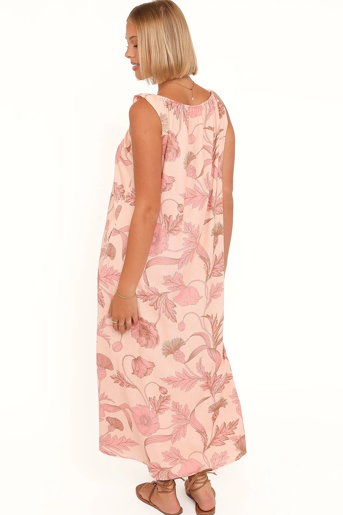 Bowman Maxi Dress - Pink Floral