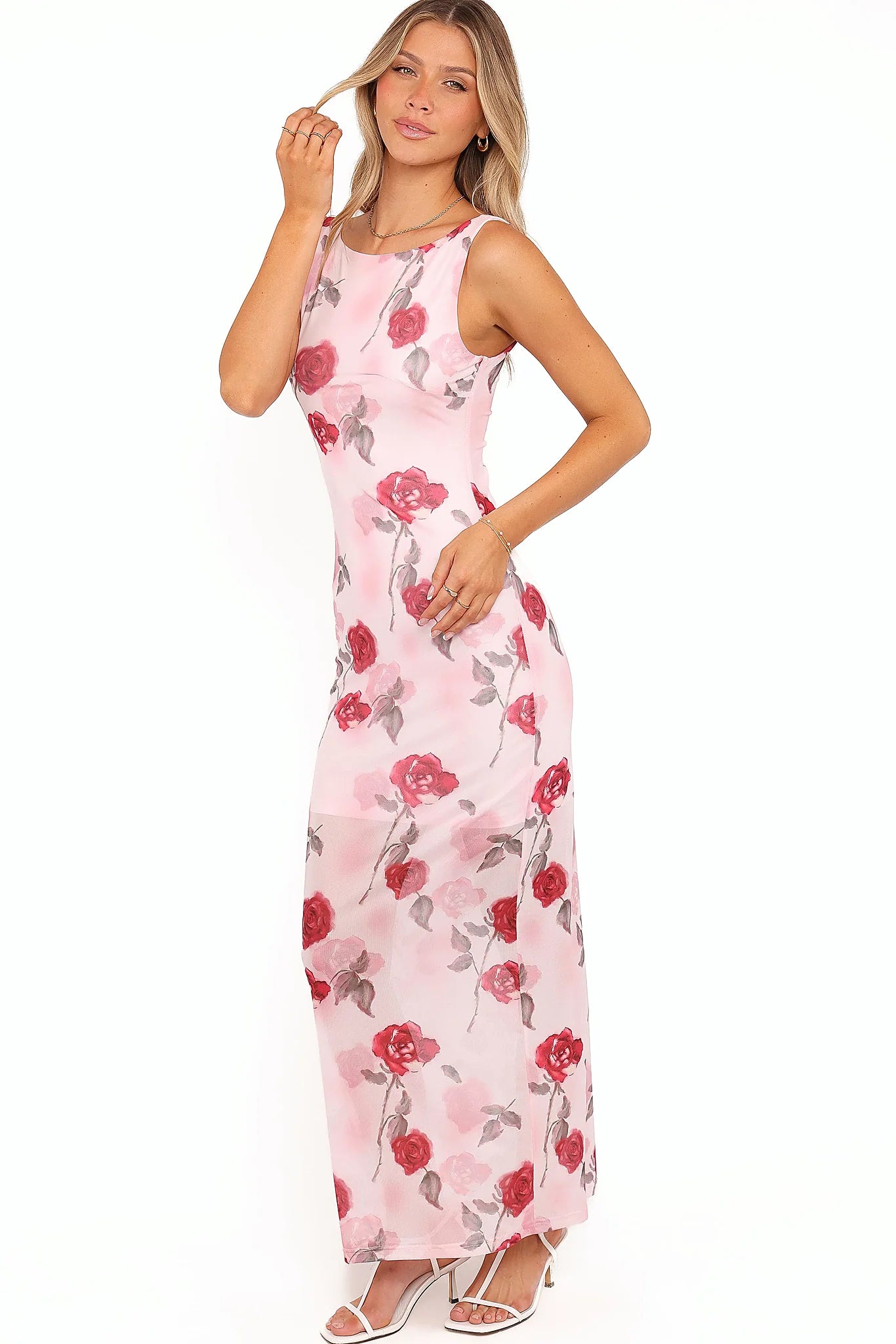 Brissa Maxi Dress - Pink Floral