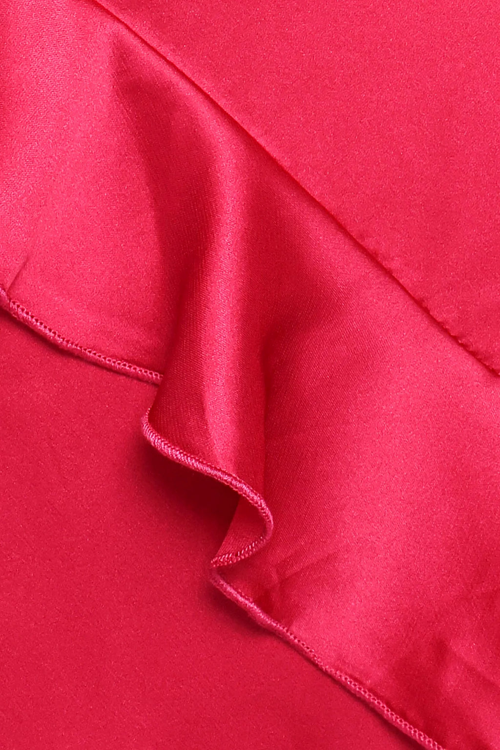 Ciao Ruffles Maxi Satin Dress - Fuchsia