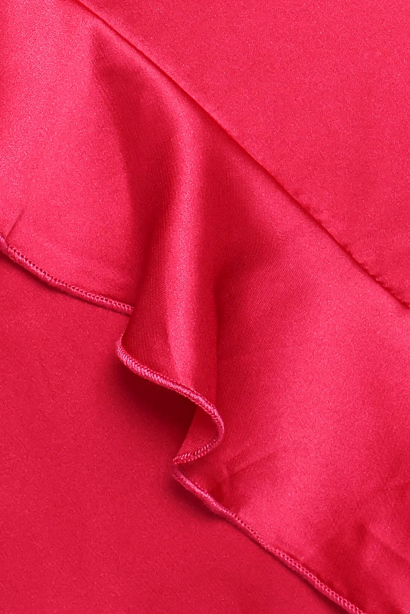Ciao Ruffles Maxi Satin Dress - Fuchsia