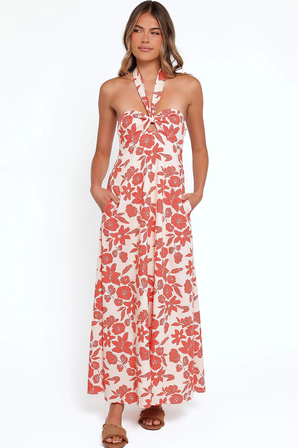 Cottrell Maxi Dress - Red Floral