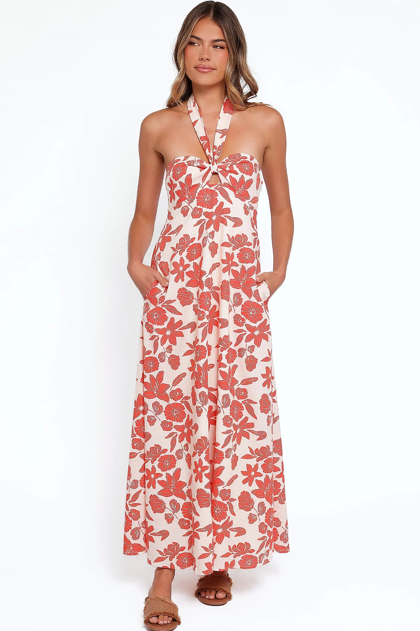 Cottrell Maxi Dress - Red Floral