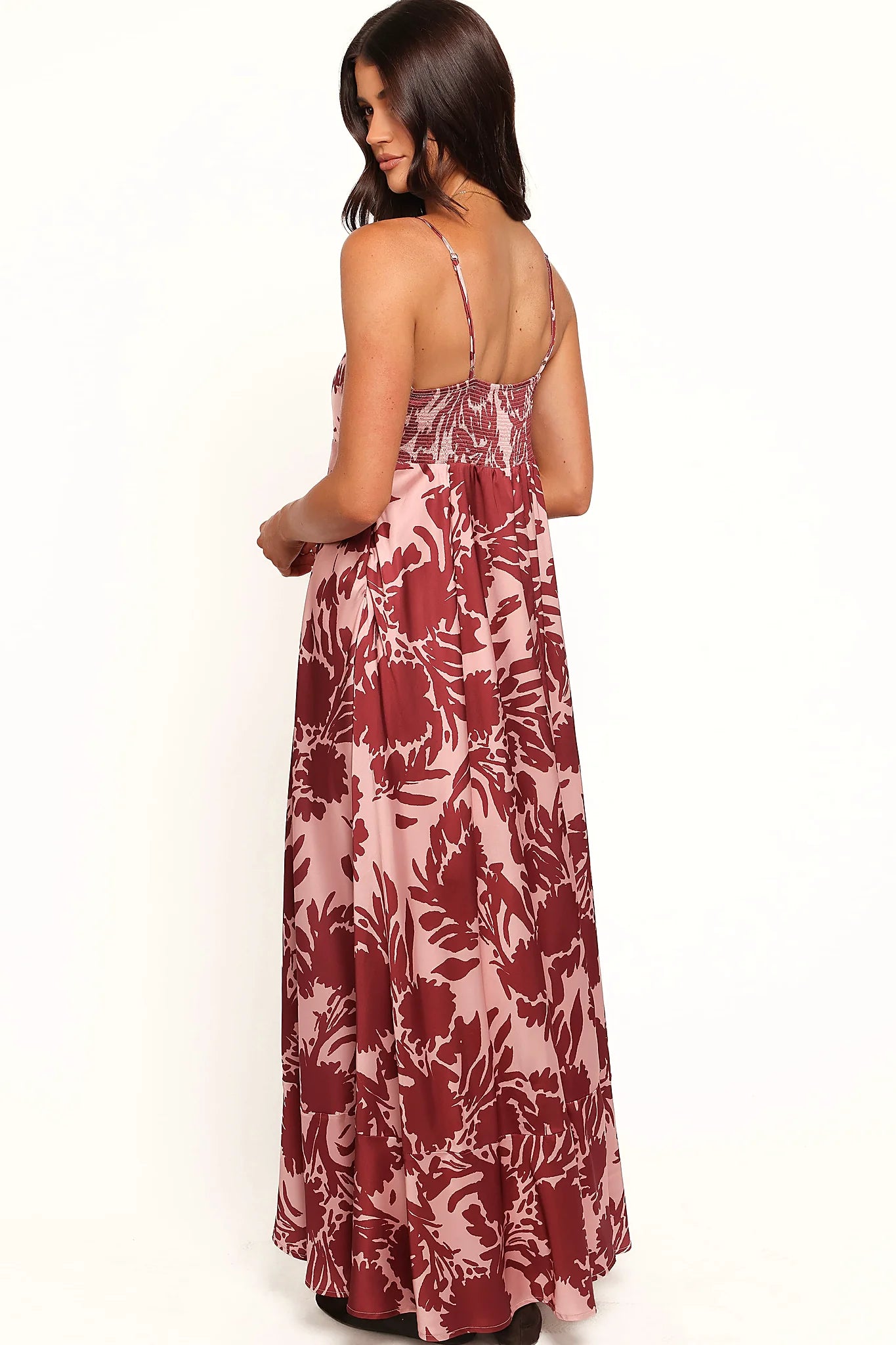 Elanor Maxi Dress - Pale Burgundy