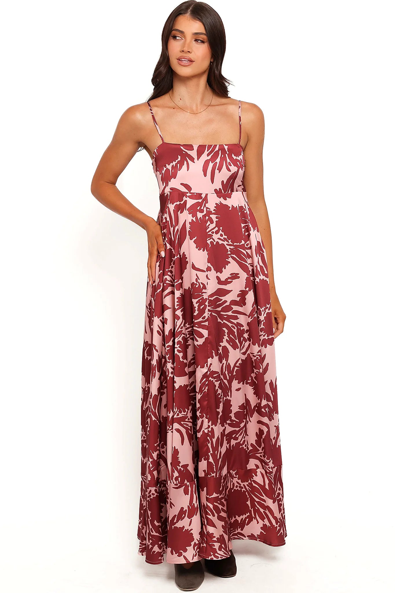 Elanor Maxi Dress - Pale Burgundy