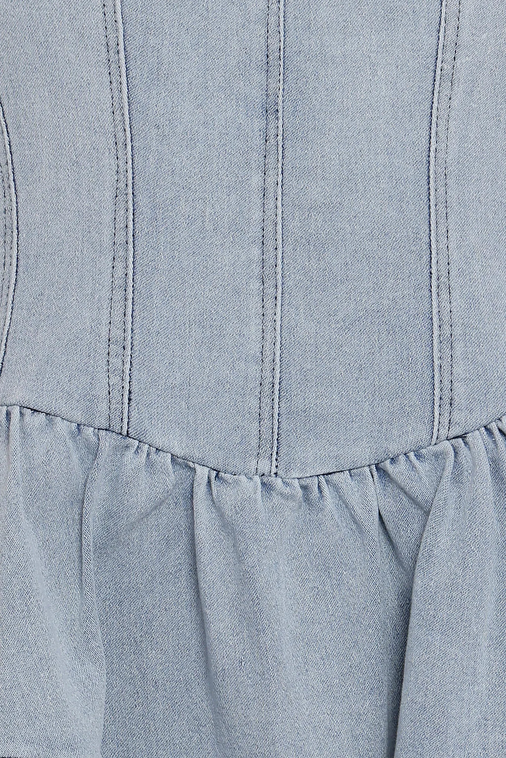 Ellen Strapless Mini Dress - Light Denim