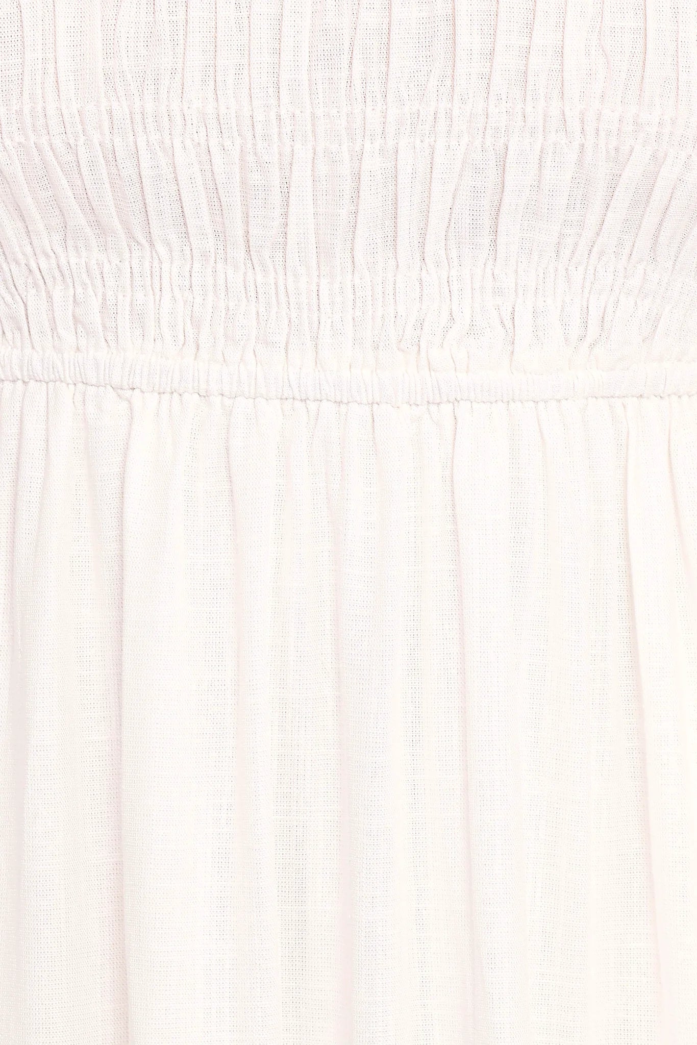 Emari Puff Sleeve Mini Dress - White