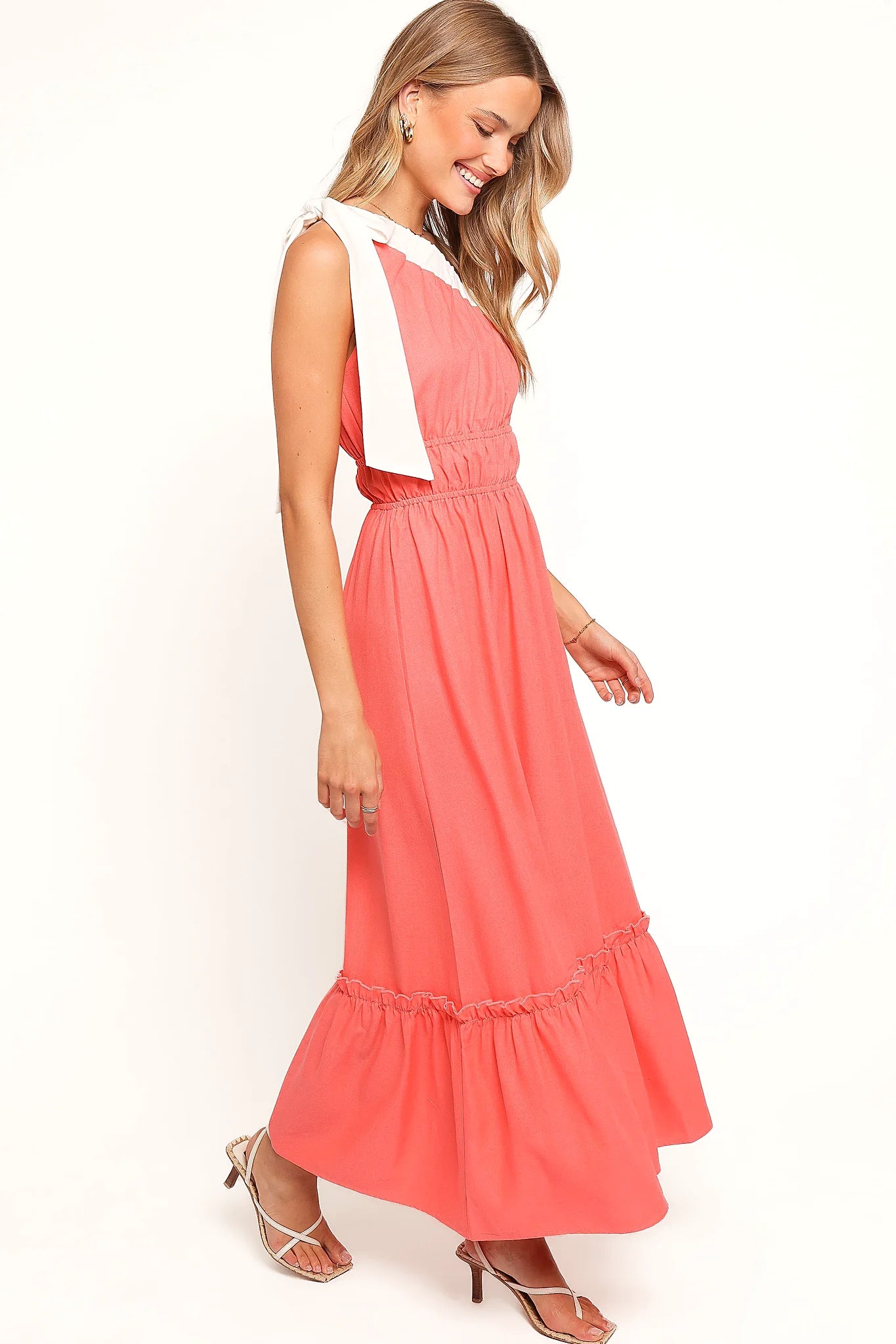Gilda Maxi Dress - Coral