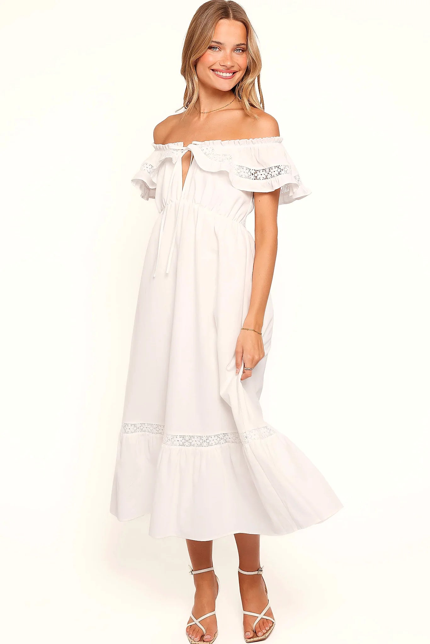 Janelle Dress - White