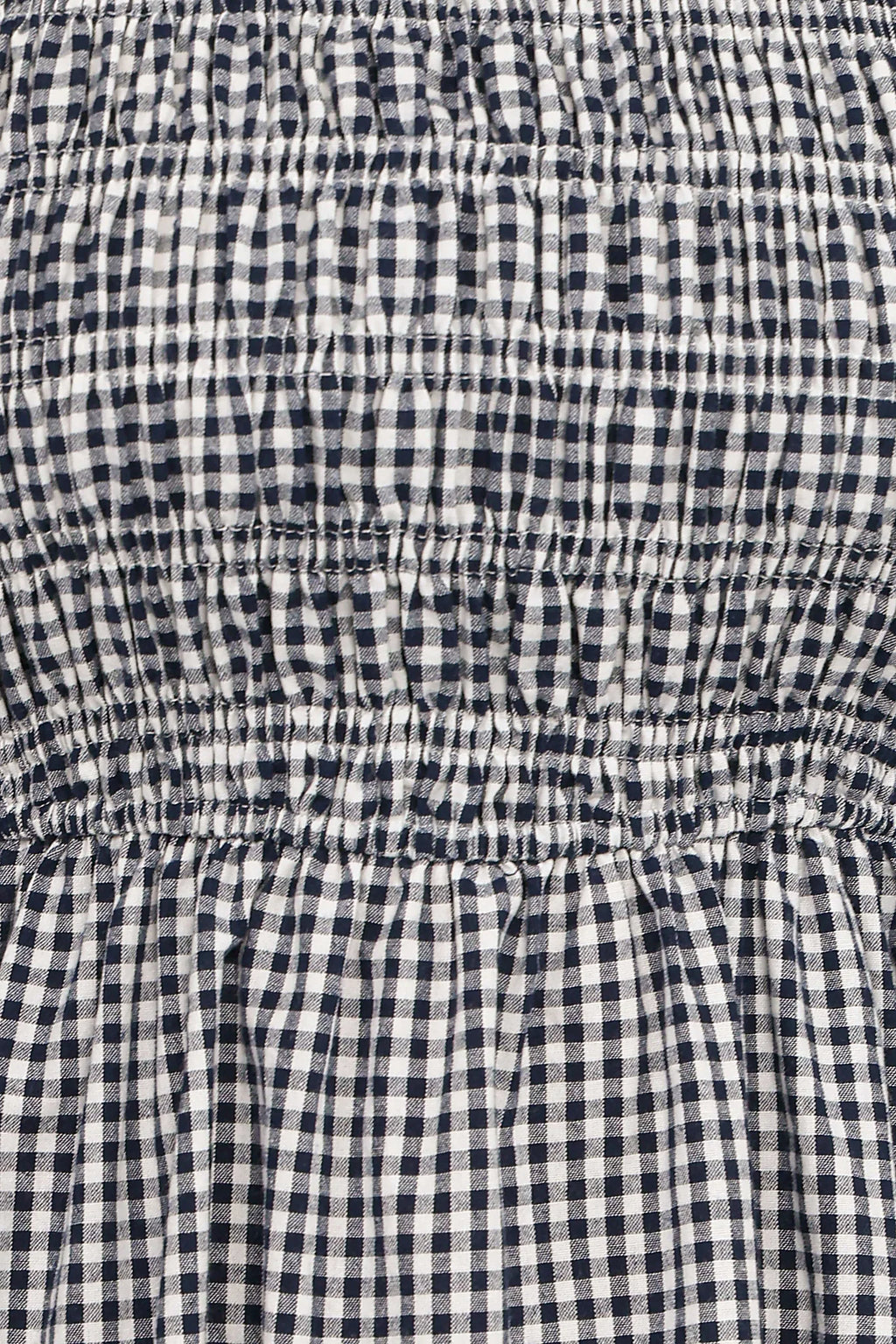 Jessen Long Sleeve Mini Dress - Navy Gingham