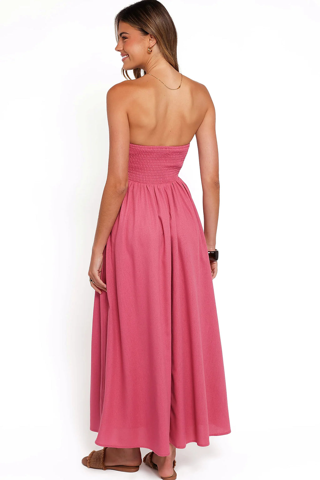 Kayt Strapless Dress - Petal Pink