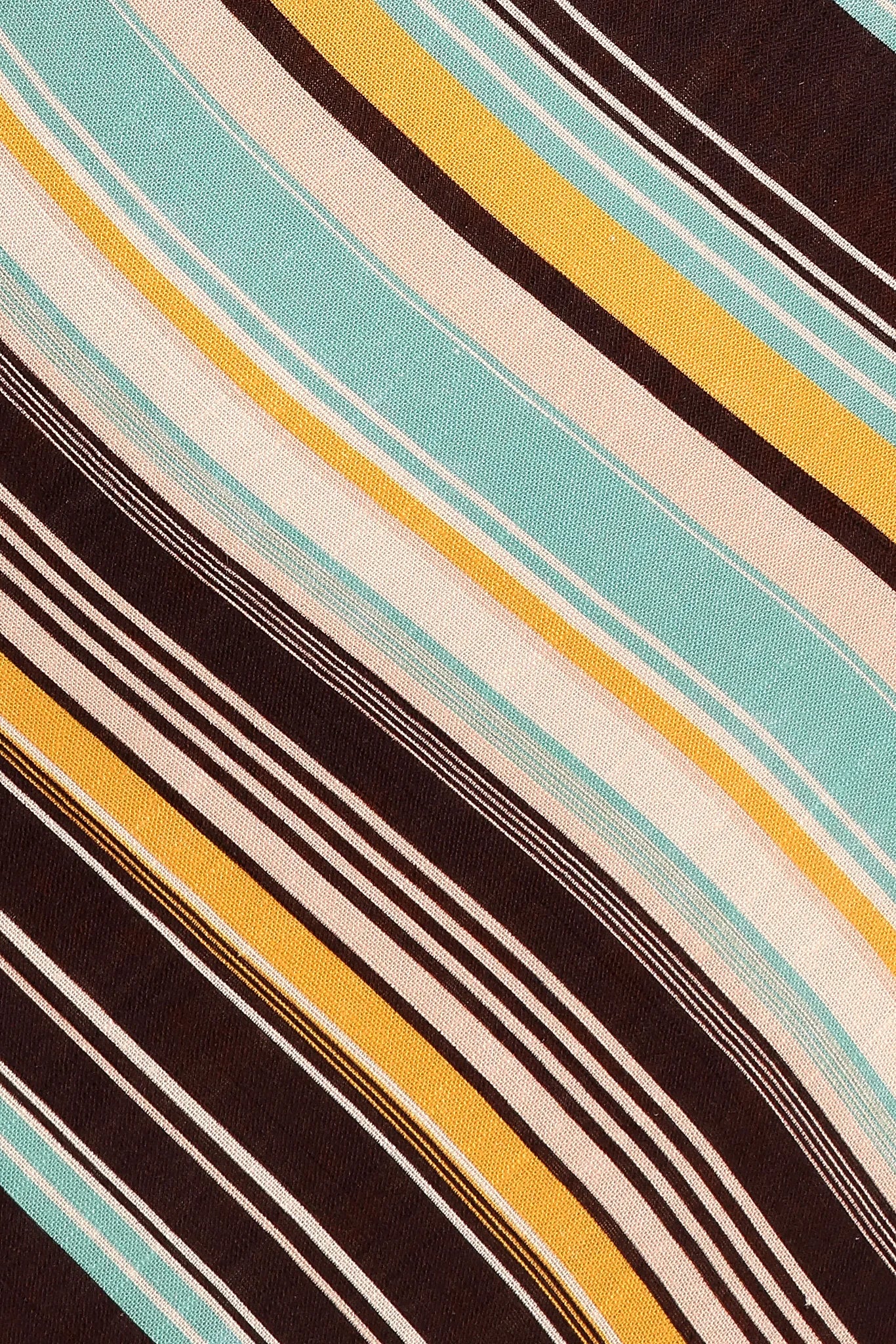 Kosta Mini Dress - Brown Retro Stripe