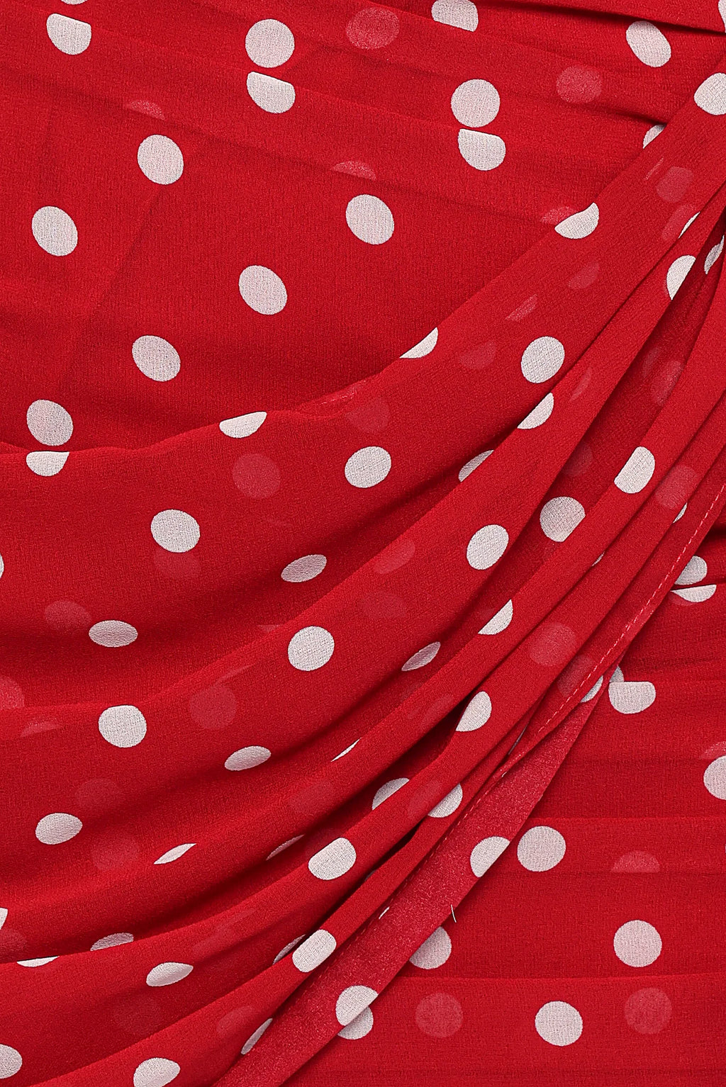 Kristen Strapless Mini Dress - Red Polka Dot