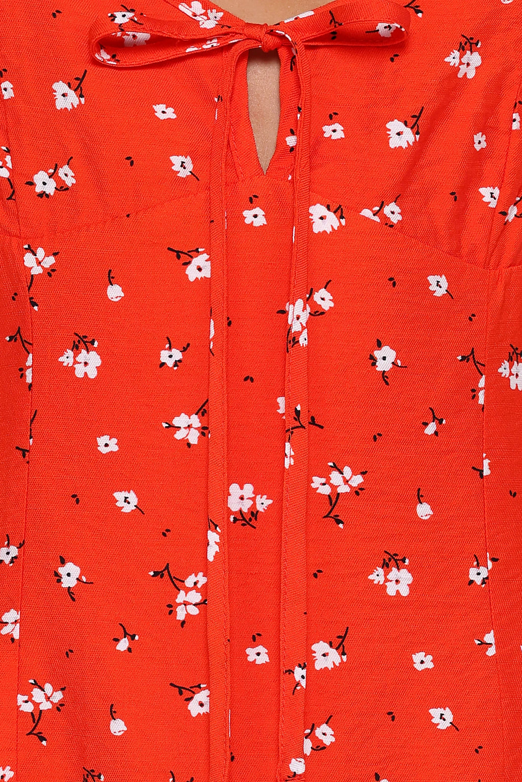 Lacey Mini Dress - Red Floral