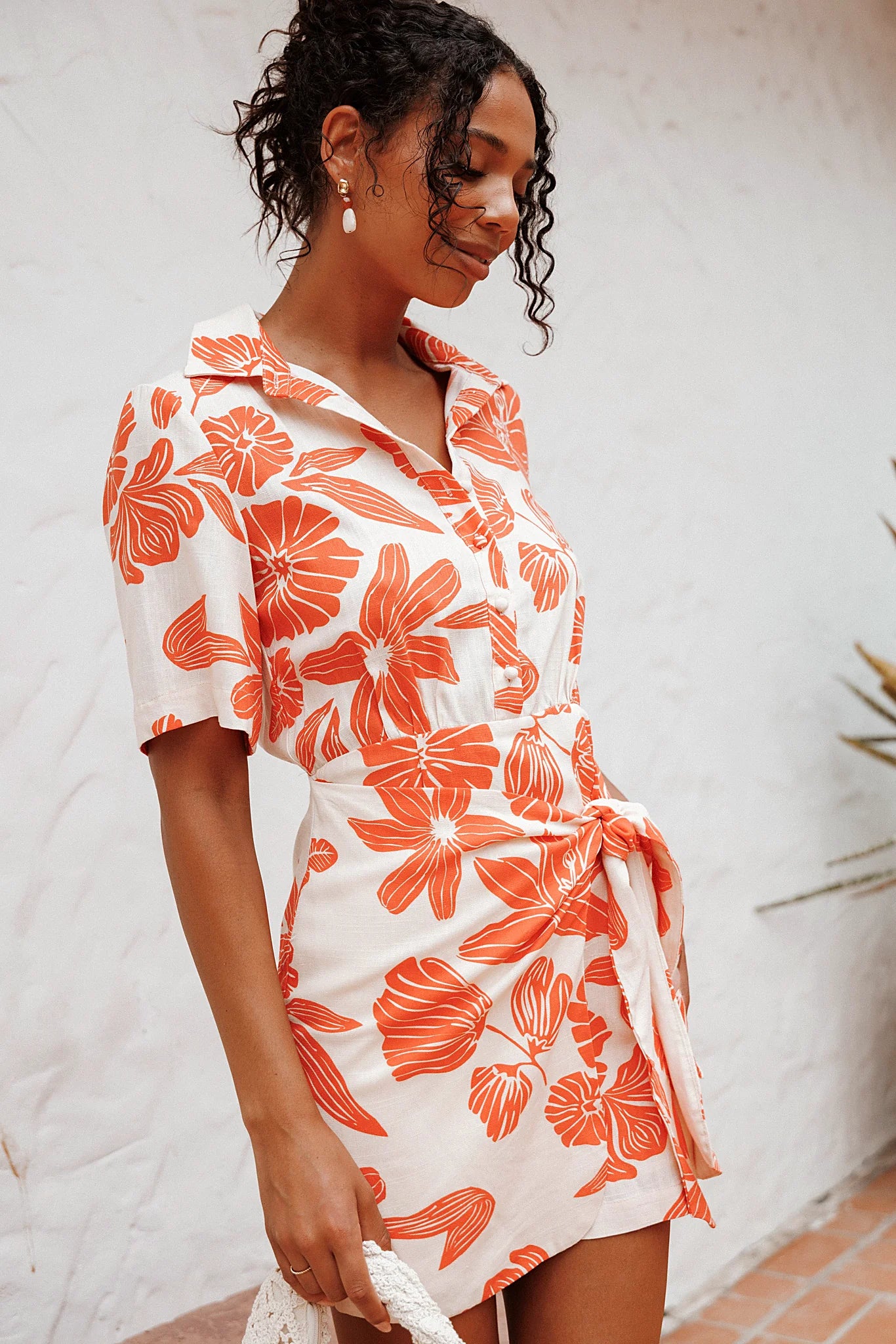 Leyton Mini Dress - Red Floral