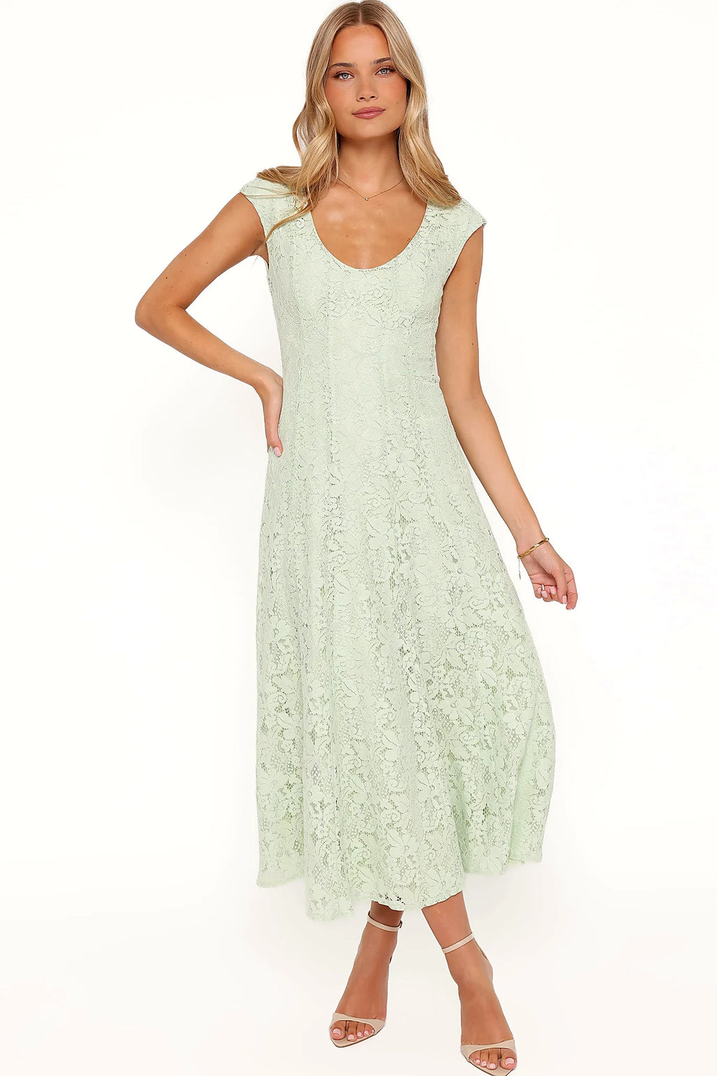 Mapleton Maxi Dress - Sage Green Lace