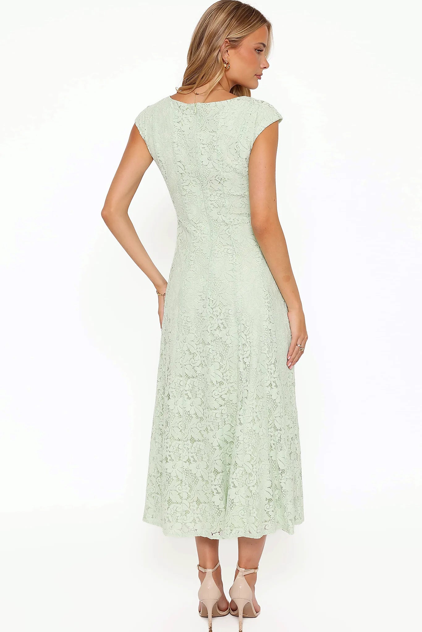 Mapleton Maxi Dress - Sage Green Lace