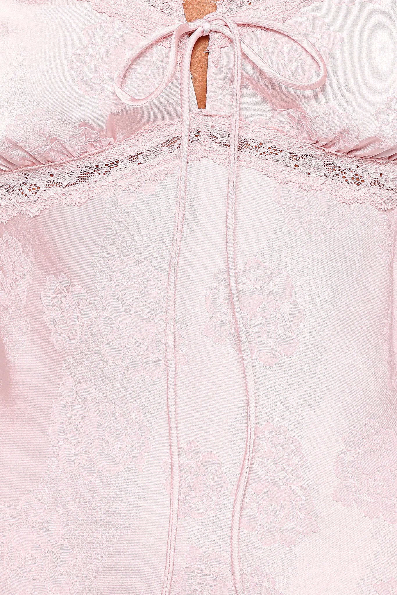 Melita Lace Maxi Dress - Pink