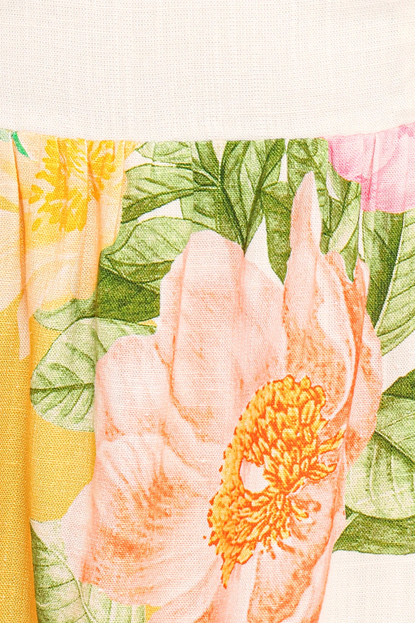 Nissa Mini Dress - Yellow Poppy