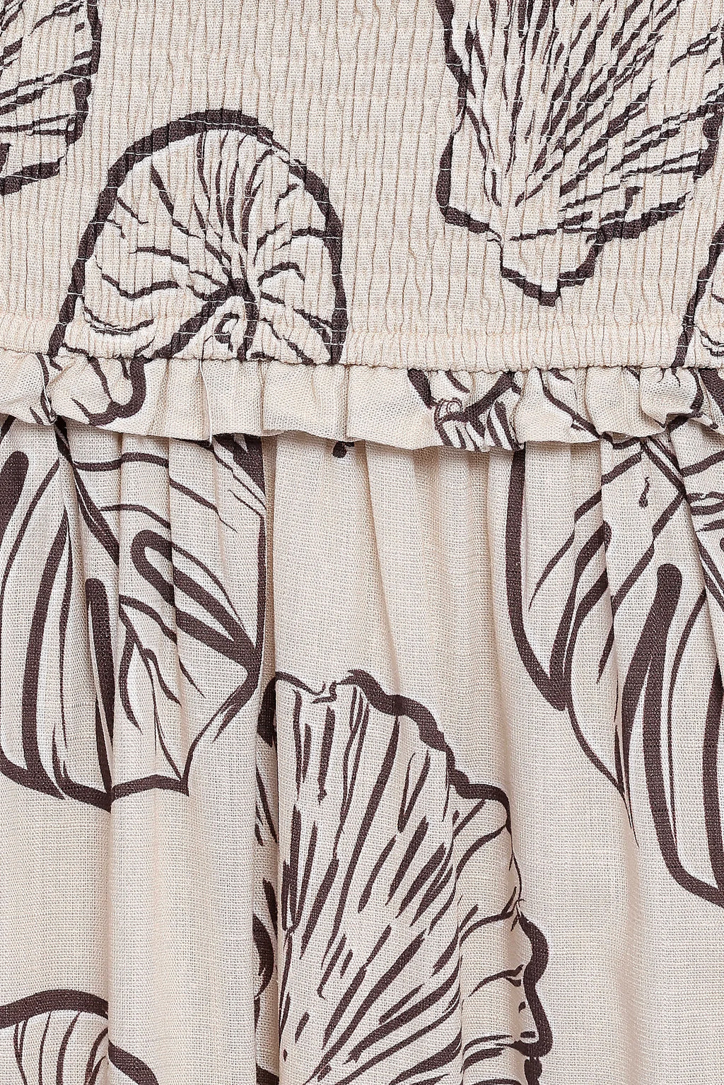 Parkway Maxi Dress - Cream Shells