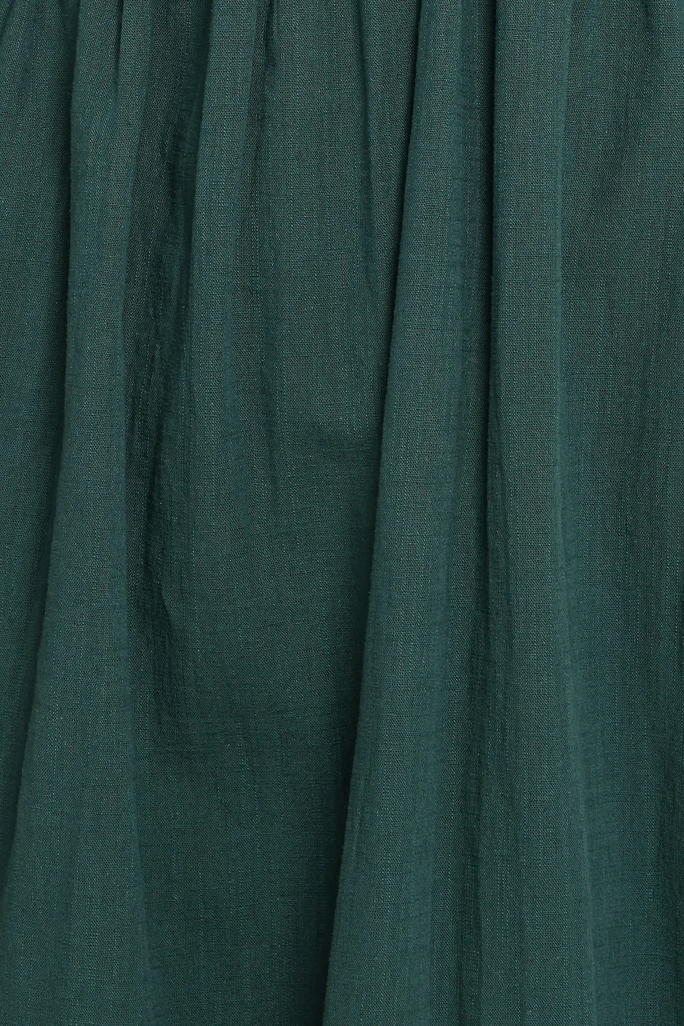 Sullivan Puff Sleeve Maxi Dress - Forest Green