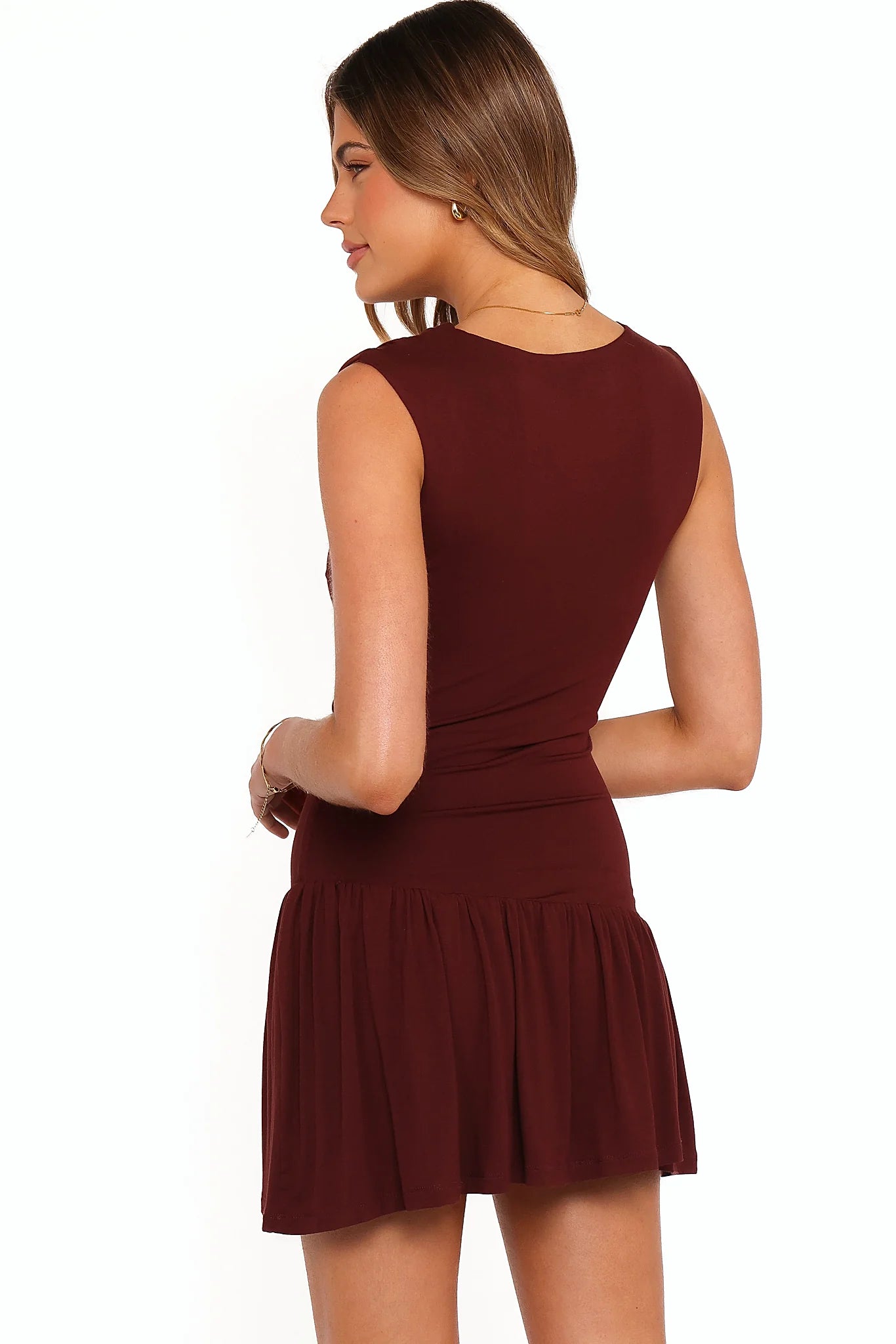 Troyan Mini Dress - Chocolate Brown