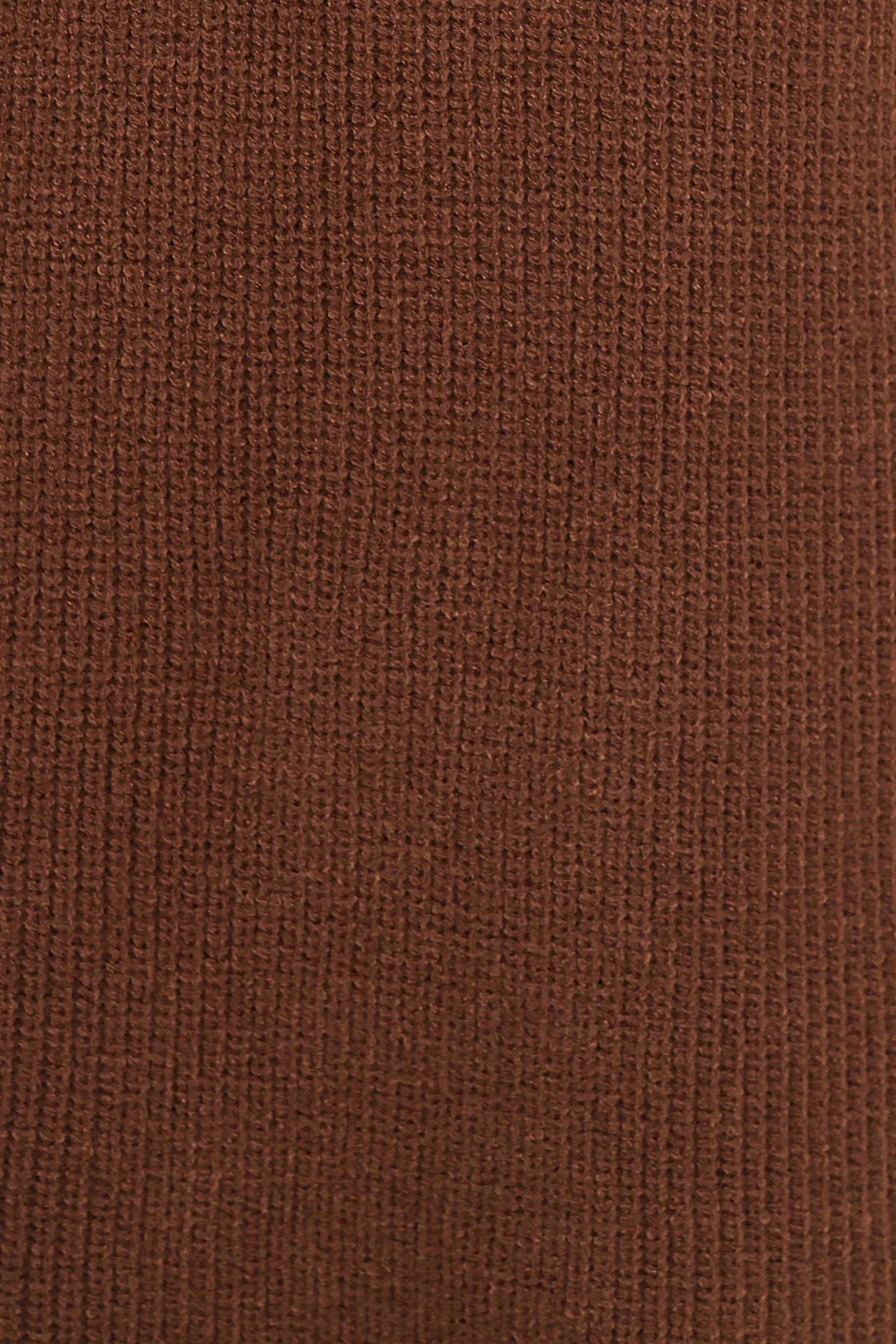 Wright Knit Mini Dress - Chocolate Brown